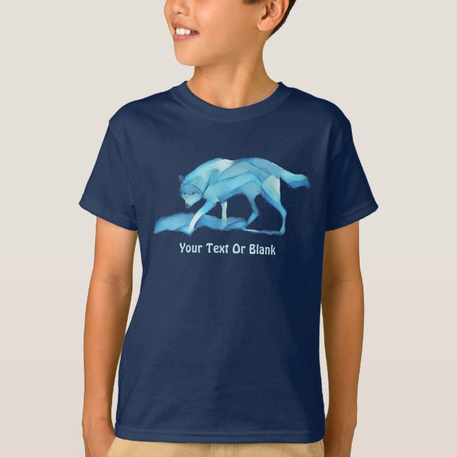 T-shirt Loup bleu (Devant)