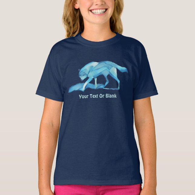 T-shirt Loup bleu (Devant)