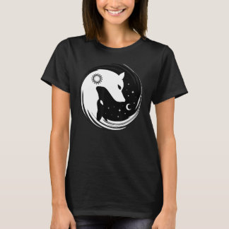 T-shirt Loup-cadeau Yin Yang Wolves