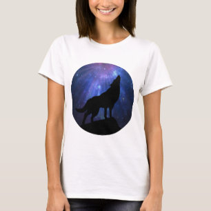 T-shirt Loup céleste