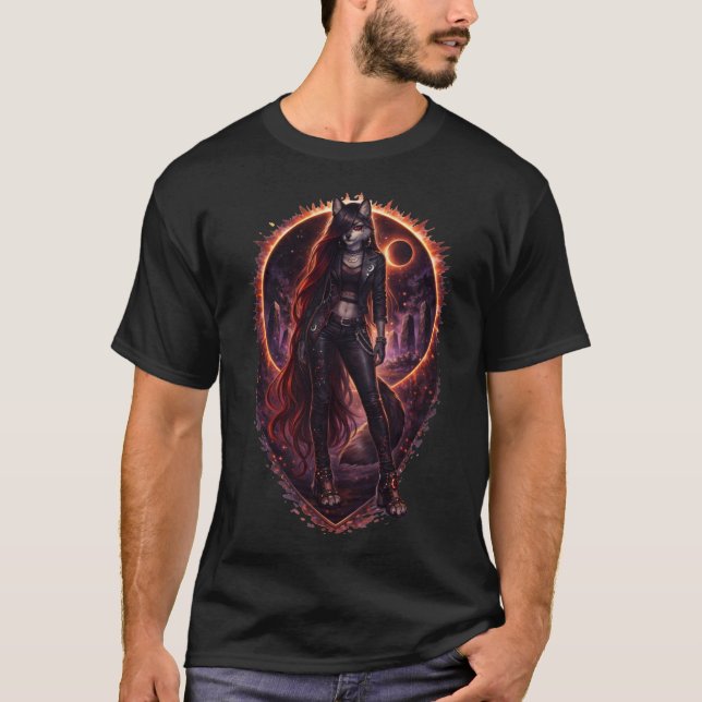 T-shirt Loup Céleste (Devant)