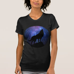 T-shirt Loup céleste
