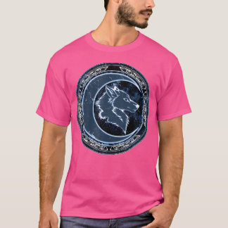 T-shirt Loup Celtique Et Lune