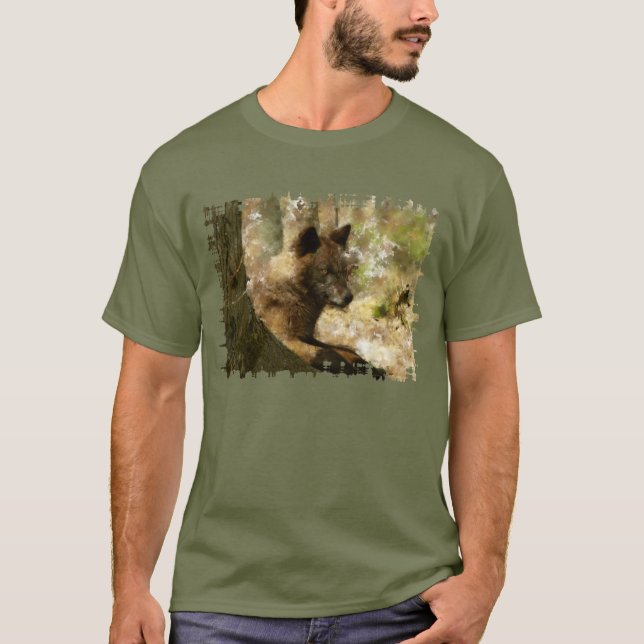 T-shirt Loup Cub Cute Animal Wolf Lover (Devant)
