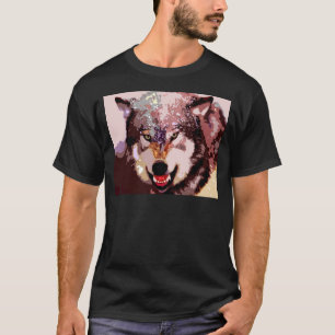 T-shirt Loup dans la neige