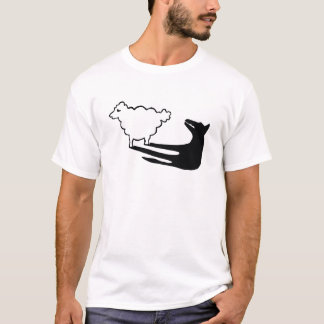 T-shirt Loup dans l'habillement du mouton
