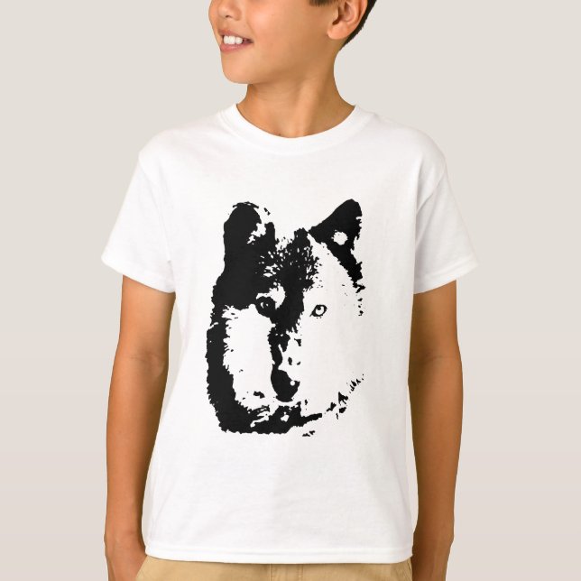T-shirt Loup d'art pop (Devant)