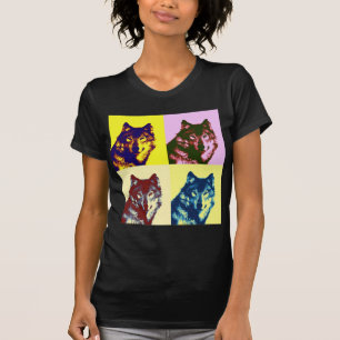 T-shirt Loup d'art pop