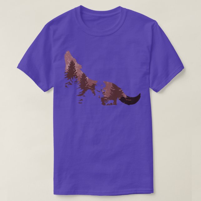 T-shirt Loup de bois 2 (Design devant)