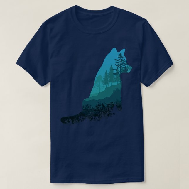 T-shirt Loup de bois 4 (Design devant)