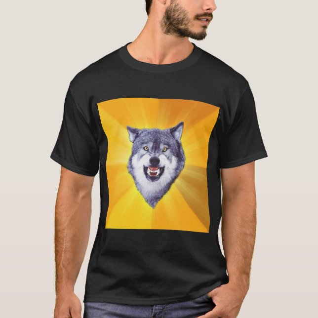 T-shirt Loup de courage (Devant)