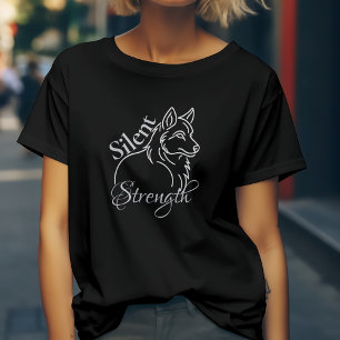 T-shirt Loup de force silencieuse