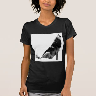 T-shirt Loup de Howling blanc noir