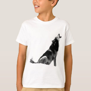 T-shirt Loup de Howling blanc noir
