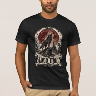 T-shirt LOUP DE LA LUNE DE SANG — Horreur Gothique