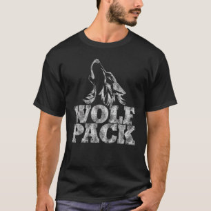 T-shirt Loup De La Nuit Ciel Animal Nature Loups Magique