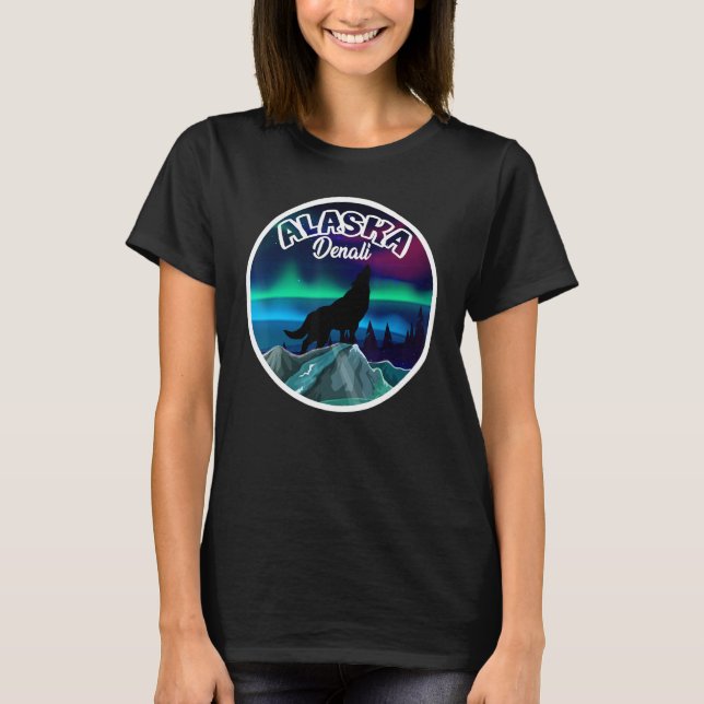 T-shirt Loup de l'Alaska de Denali (Devant)