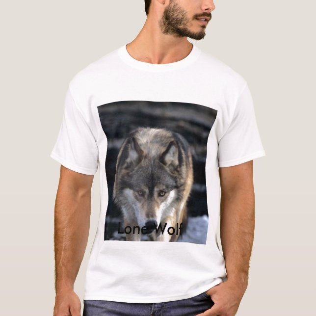 T-shirt Loup de Runing, loup solitaire (Devant)