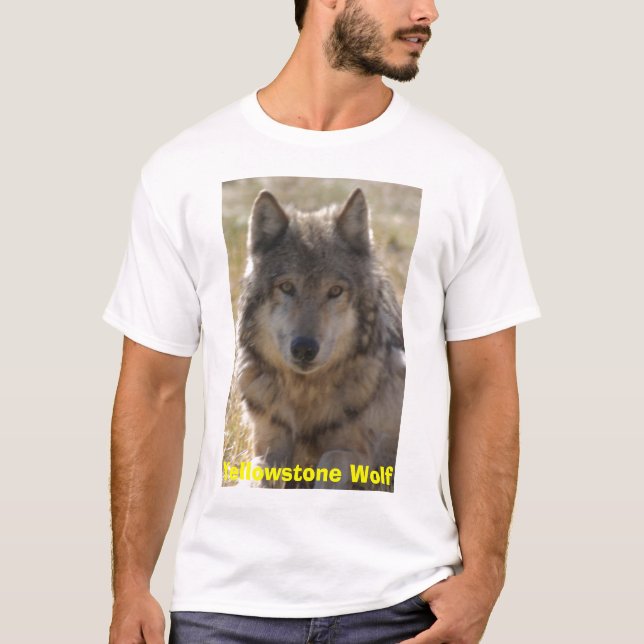 T-shirt Loup de Yellowstone (Devant)