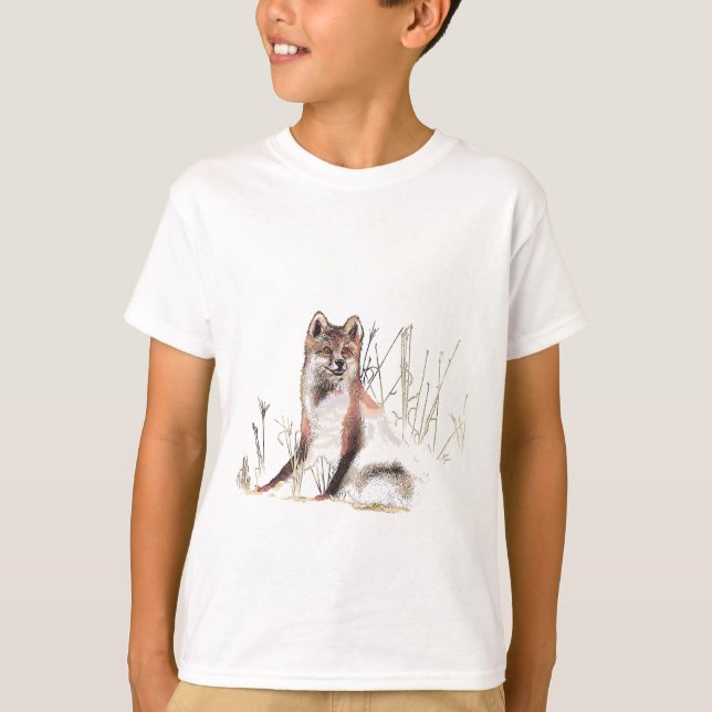 T-shirt Loup d'hiver (Devant)