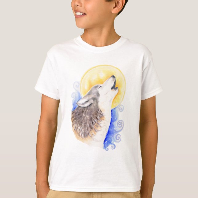 T-shirt Loup d'hurlement (Devant)