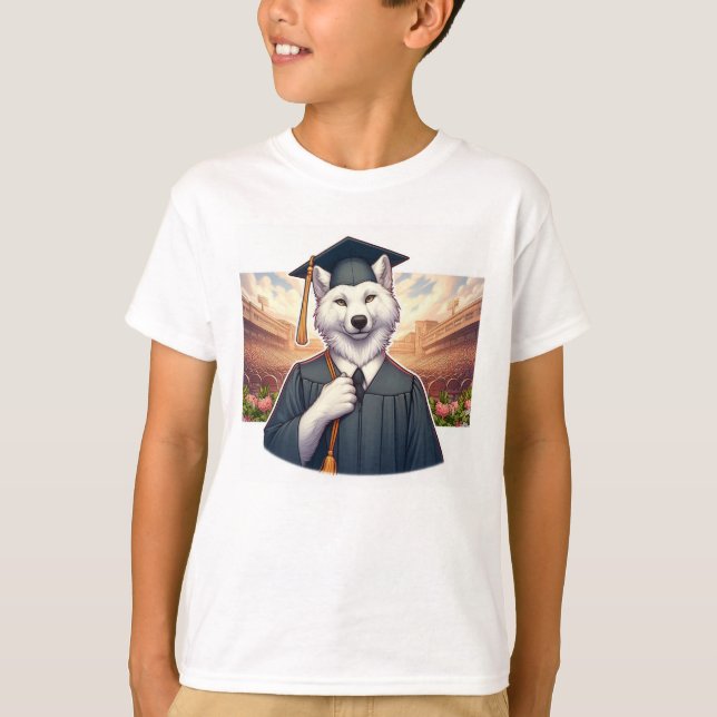 T-shirt Loup diplômé (Devant)