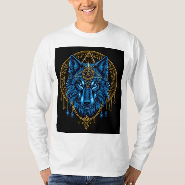 T-shirt Loup doré (Devant)