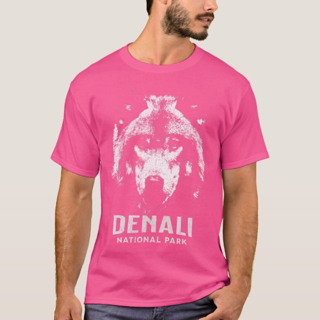 T-shirt Loup du parc national de Denali (Devant)