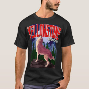 T-shirt Loup du parc national Yellowstone