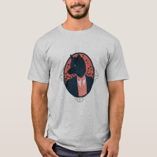T-shirt Loup en vêtements humains