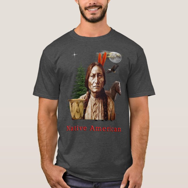 T-shirt Loup et lune (Devant)