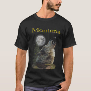 T-shirt loup et lune