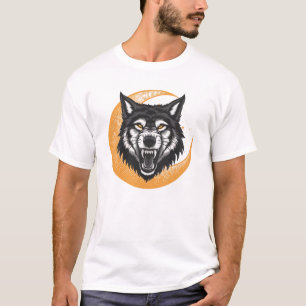 T-shirt Loup et lune
