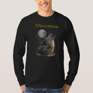 T-shirt loup et lune