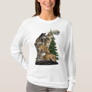 T-shirt Loup et lune