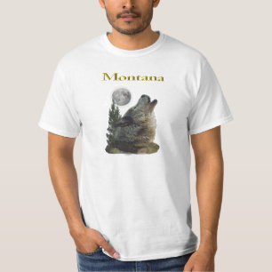 T-shirt loup et lune