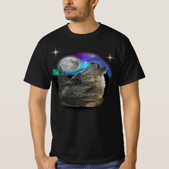 T-shirt Loup et Lune (Devant)