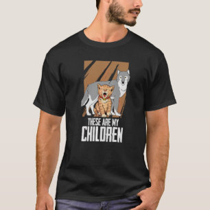 T-shirt Loup Et Un Chat Loups Animaux Sauvages Voici Mon C