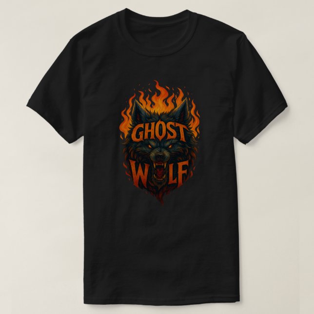 T-shirt Loup fantôme (Design devant)
