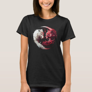 T-shirt Loup fantôme de l'ombre lumineuse Animal Fantastiq