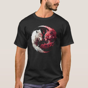 T-shirt Loup fantôme de l'ombre lumineuse Animal Fantastiq