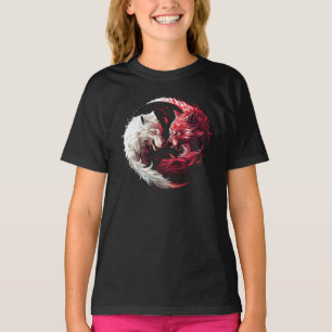 T-shirt Loup fantôme de l'ombre lumineuse Animal Fantastiq