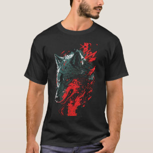 T-shirt Loup Féroce en Action