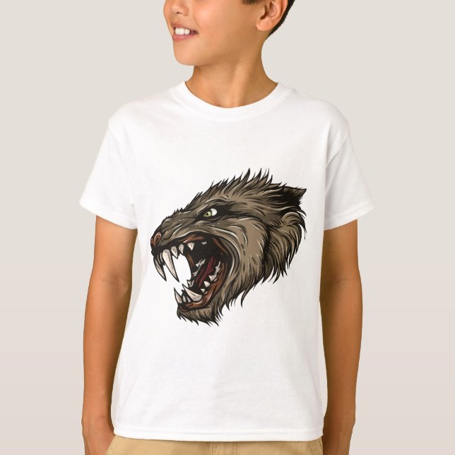 T-shirt Loup-garou d'Angry (Devant)