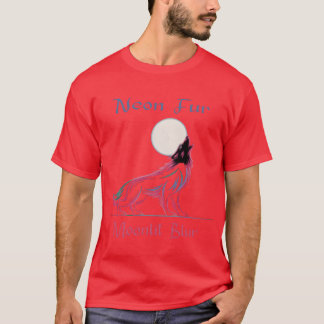 T-shirt Loup-garou néon drôle