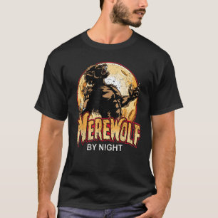 T-shirt Loup-garou vintage De Nuit
