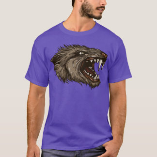T-shirt loup-garoutêteanimalfaune drôle