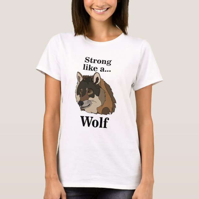 T-shirt Loup Gris (Devant)