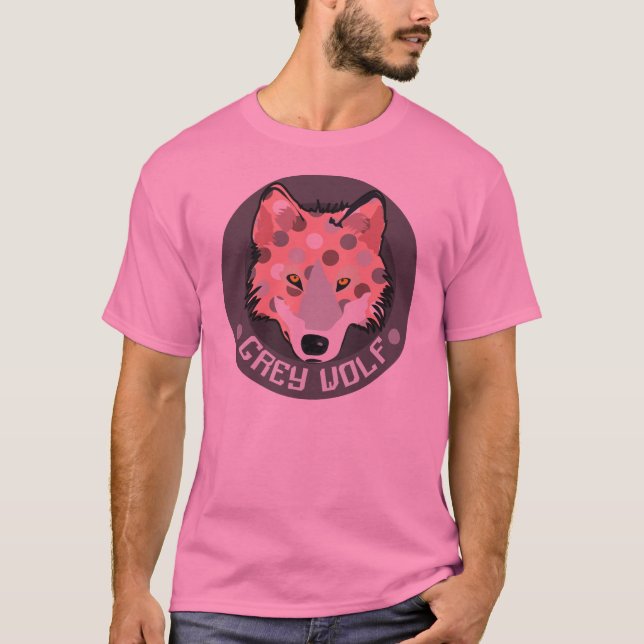 T-shirt Loup gris (Devant)