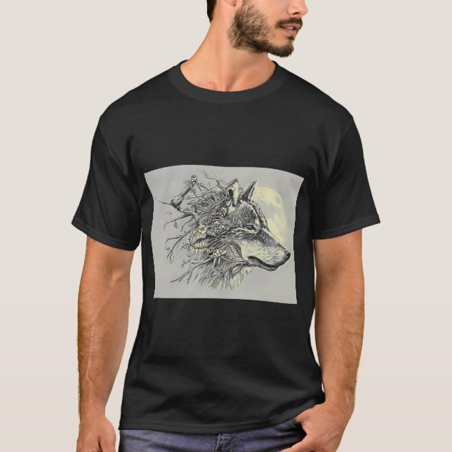 T-shirt Loup Gris (Devant)